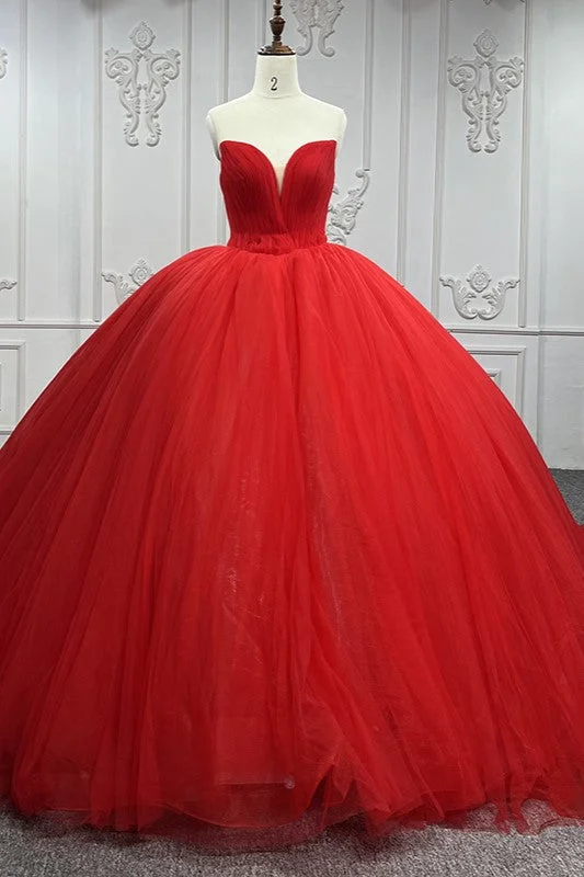 Quinceanera Dress Simple Red Sweetheart Party Dress Ruched Sleeveless Prom Dresses Ball Gown Tunics Top rated Quinceanera Dress Simple Red Sweetheart Party Dress Ruched Sleeveless Prom Dresses Ball Gown Tunics Top rated
