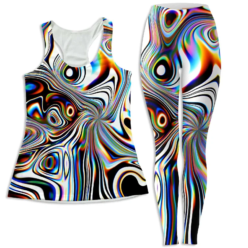 Oil Aura Women's Tank and Leggings Combo casual tank top