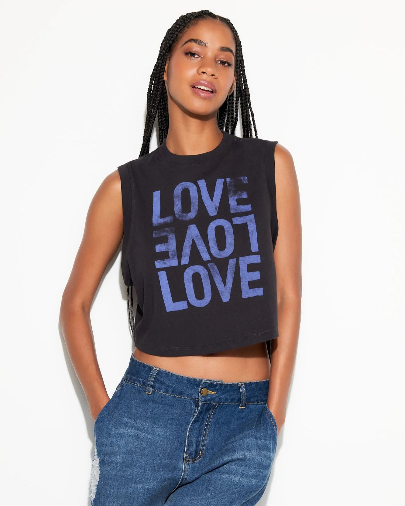 Love Crawford Crop Tank strapless tank top