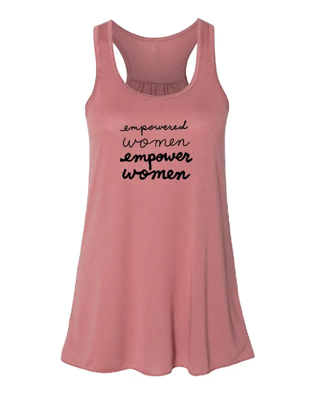 Empowered Women: Women's Flowy Tank cold shoulder tank