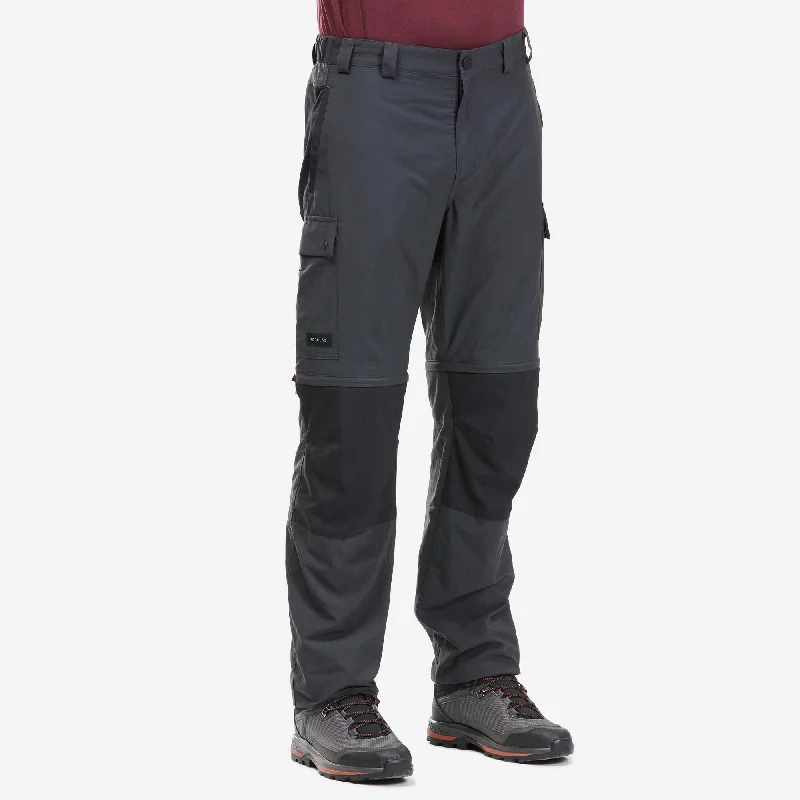 Forclaz Men's MT100 2-in-1 Zip-Off Hiking Pants Fashionable Work Pants