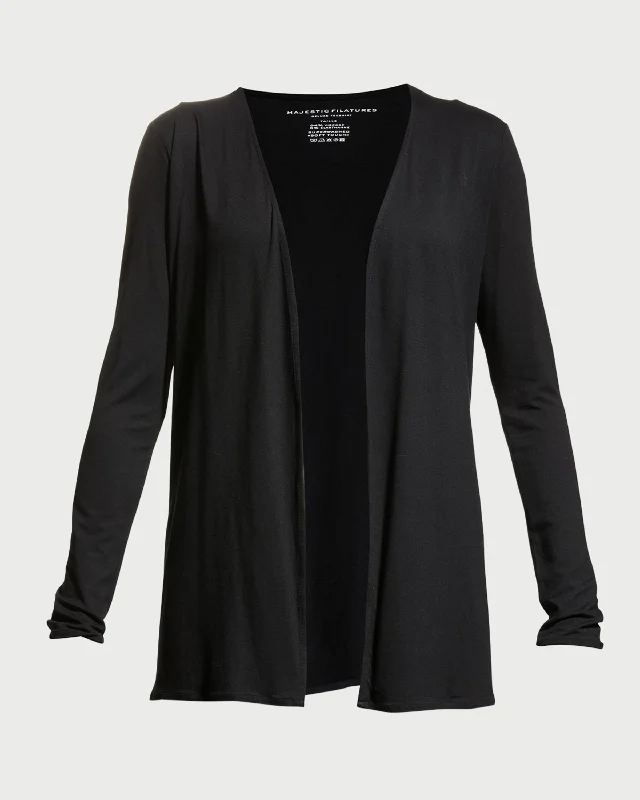 Soft Touch Open Cardigan Sequined Glittery Shiny