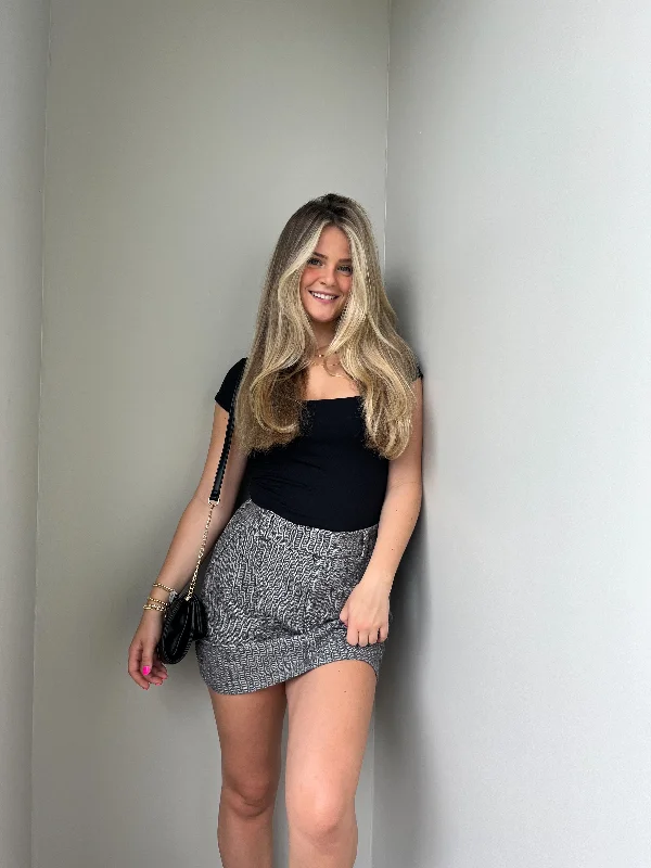 Pop Preppy Mini Skirt ruffled skirt detail