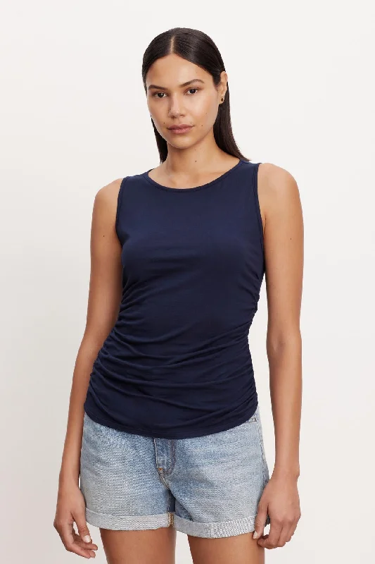 ALLY GAUZY WHISPER TANK TOP open back tank