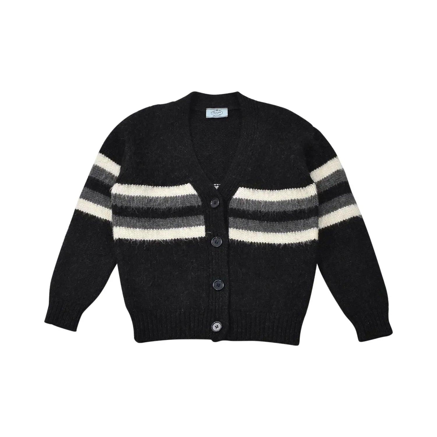 Prada Cardigan - Women's 36 Terry Blend Velvet Blend Canvas Blend