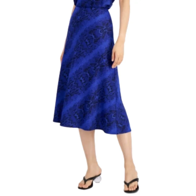 BAR III -  Snake Print MIDI Skirt relaxed fit skirt