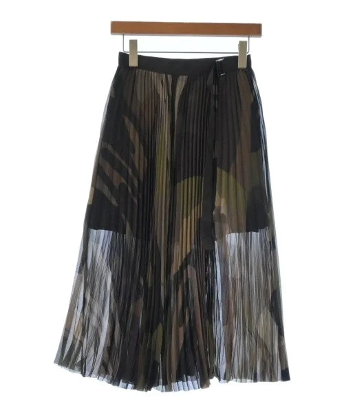 sacai Knee length skirts lace skirt feminine