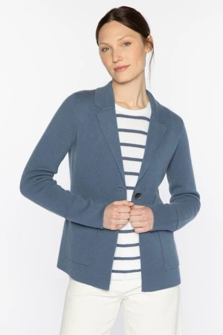 Kinross Cashmere Notch Collar Cardigan Machine Wash Dry Clean Hand Wash