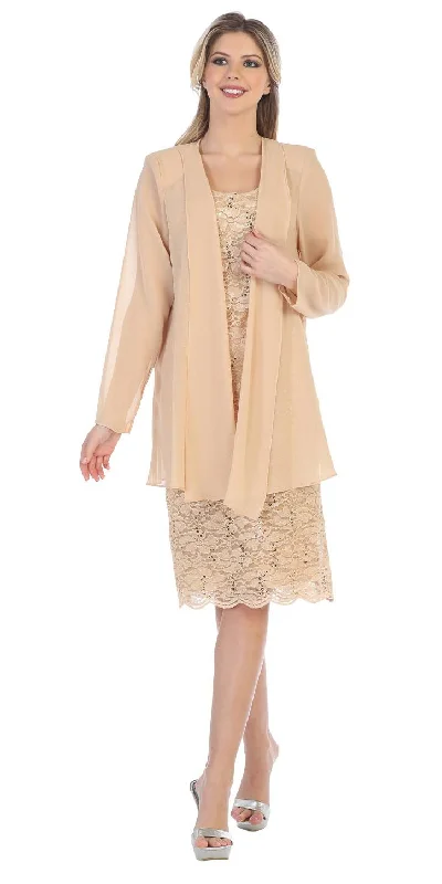 Sally Fashion 8852 Lace Knee Length Dress with Long Sleeve Jacket Denim Jacket Leather Jacket Suede Jacket Sally Fashion 8852 Lace Knee Length Dress with Long Sleeve Jacket Denim Jacket Leather Jacket Suede Jacket