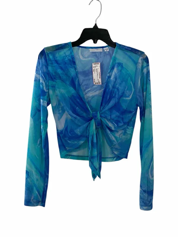 Susan Graver Size XXS Blue Turquoise Tie Dye Cardigan Long Sleeve Shirts Cotton Fabric Linen Fabric Terry Fabric Susan Graver Size XXS Blue Turquoise Tie Dye Cardigan Long Sleeve Shirts Cotton Fabric Linen Fabric Terry Fabric