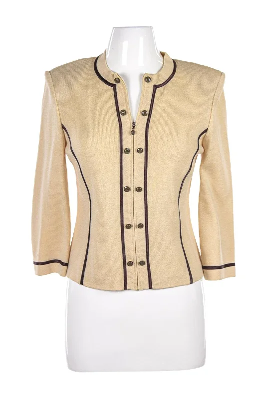Vintage 80's St.John Jacket Tailored Jacket Straight Jacket A-Line Jacket