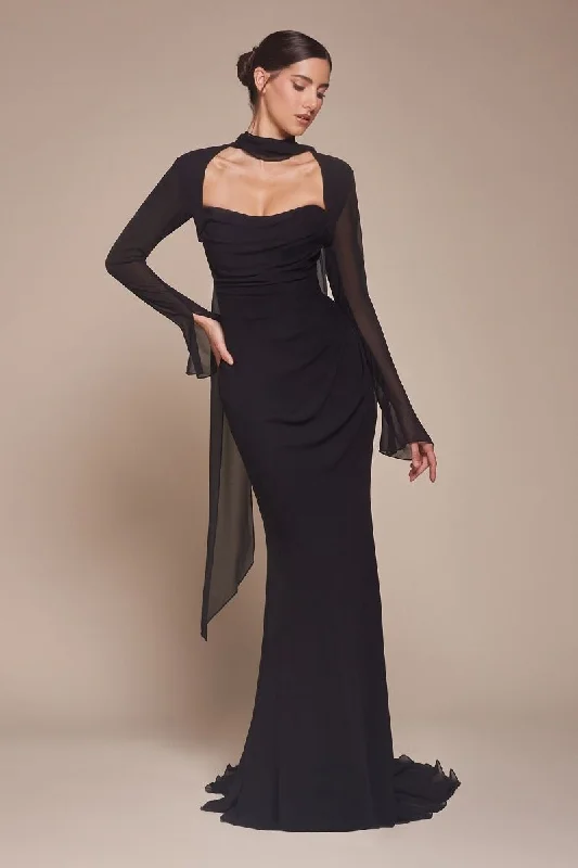 Cinderella Divine CD357 Long Prom Formal Removable Jacket Dress Herringbone Jacket Checkered Jacket Solid Jacket Cinderella Divine CD357 Long Prom Formal Removable Jacket Dress Herringbone Jacket Checkered Jacket Solid Jacket