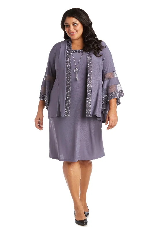 R&M Richards 7005W Plus Size Two Piece Set Jacket Dress One-Shoulder Jacket Off-the-Shoulder Jacket Asymmetrical Jacket R&M Richards 7005W Plus Size Two Piece Set Jacket Dress One-Shoulder Jacket Off-the-Shoulder Jacket Asymmetrical Jacket