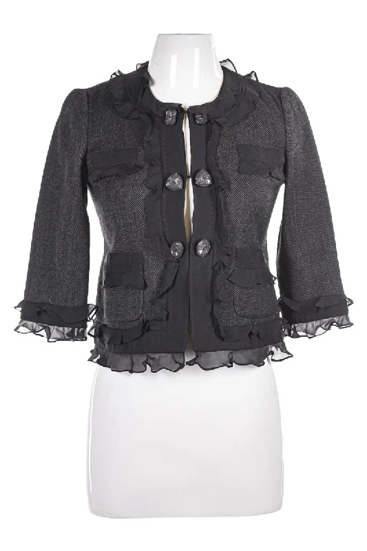 Rebecca Taylor Jacket Satin Jacket Silk Jacket Chiffon Jacket