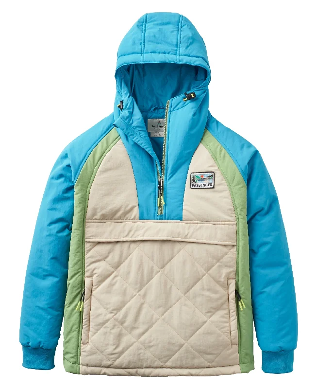Ocean 2.0 Recycled Insulated 1/2 Zip Jacket - Bluejay/Feather Jacket Blazer Coat