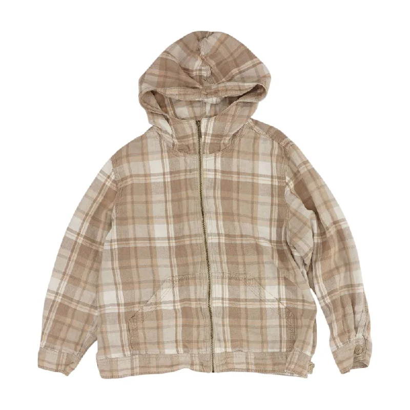 Tan Plaid Jacket Insulated Jacket Fitted Jacket Loose Jacket