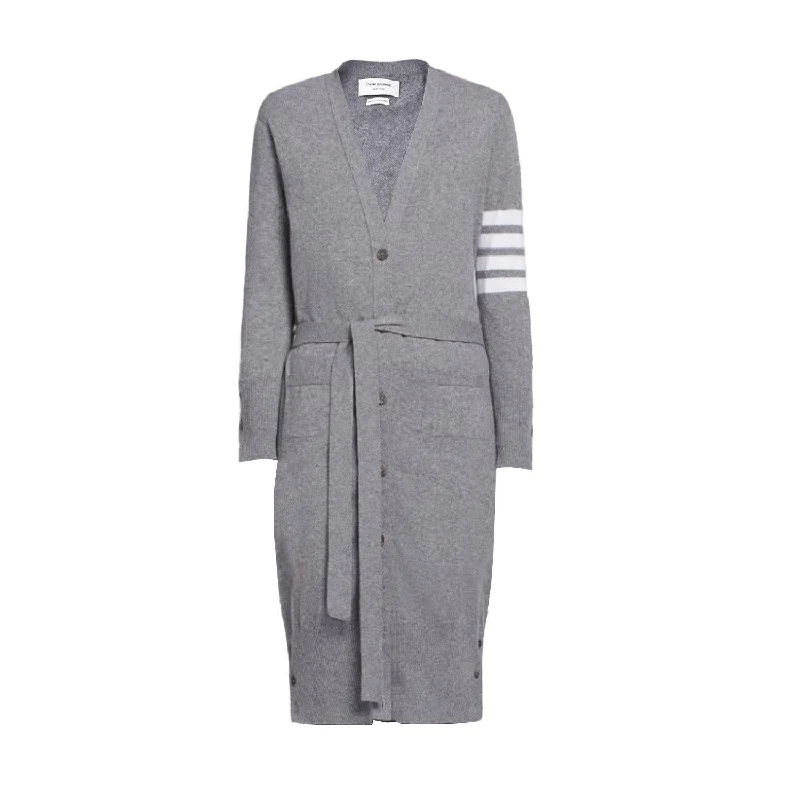 Thom Browne Cardigan - Women's 40 Mesh Blend Leather Blend Suede Blend