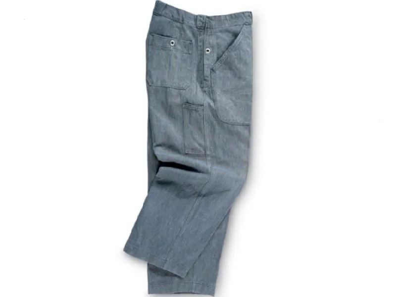Vintage Swiss Denim Work Pants Chic Checkered Pants
