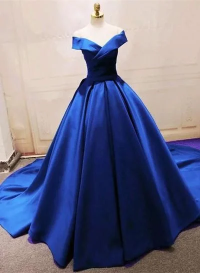 Blue party dress off shoulder evening dress v neck prom dress satin long formal dress Tunics Spring floral Blue party dress off shoulder evening dress v neck prom dress satin long formal dress Tunics Spring floral