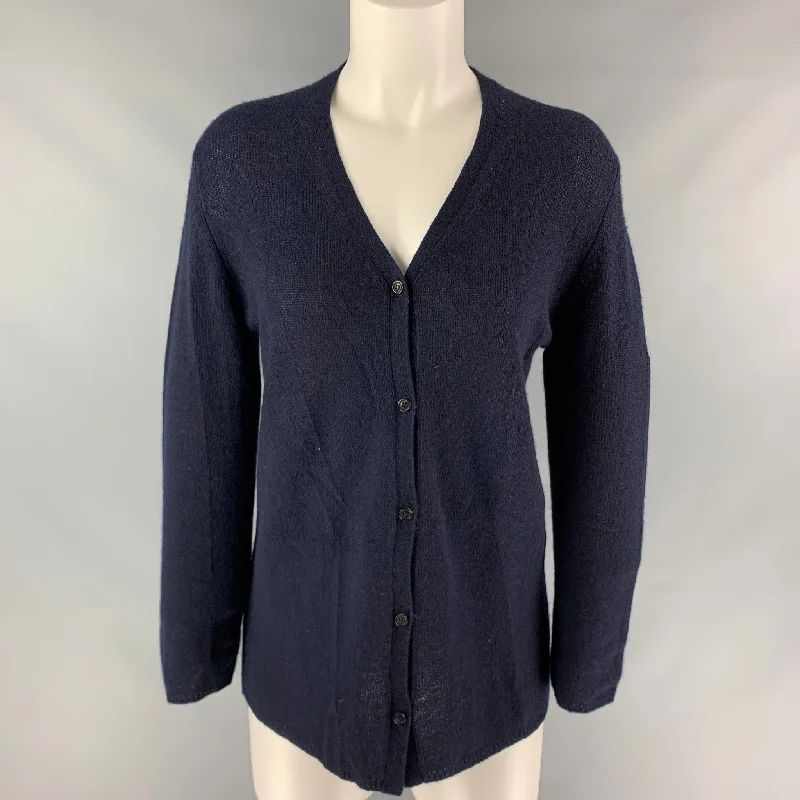 TSE Size XS Navy Cashmere Oversized Cardigan Notch Collar Peter Pan Collar Cowl Neck TSE Size XS Navy Cashmere Oversized Cardigan Notch Collar Peter Pan Collar Cowl Neck