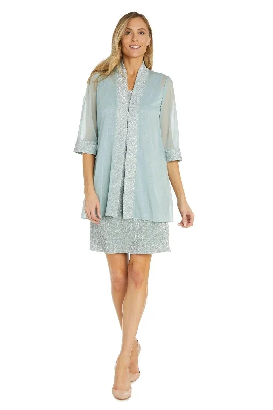 R&M Richards 9256 Short Two Piece Set Jacket Cocktail Dress Stand-Up Collar Roll-Neck Collar Turtle Neck R&M Richards 9256 Short Two Piece Set Jacket Cocktail Dress Stand-Up Collar Roll-Neck Collar Turtle Neck