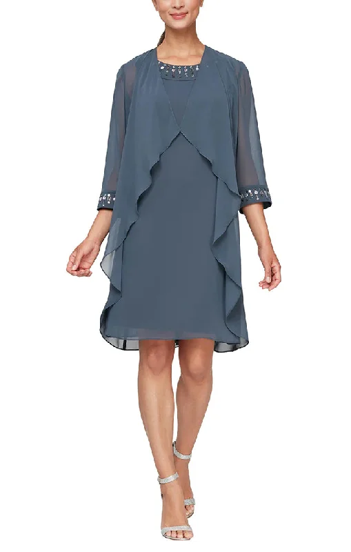 SL Fashions 9170668 Elongated Jacket Short Cocktail Dress Print Jacket Jacquard Jacket Embroidered Jacket SL Fashions 9170668 Elongated Jacket Short Cocktail Dress Print Jacket Jacquard Jacket Embroidered Jacket