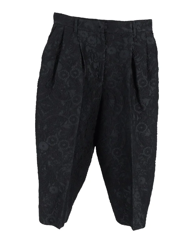 Dolce & Gabbana Harem Pants in Black Polyamide Wide-Legged Palazzos