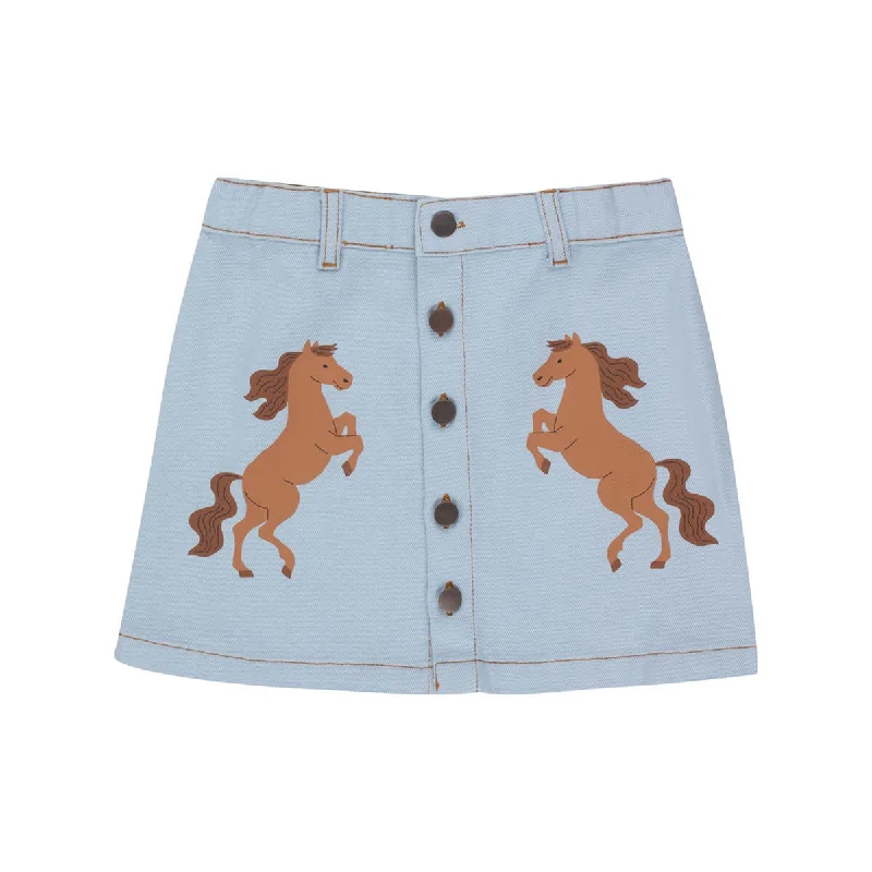 Horses Skirt by Tinycottons - Last Ones In Stock - 2-3 Years leather skirt modern