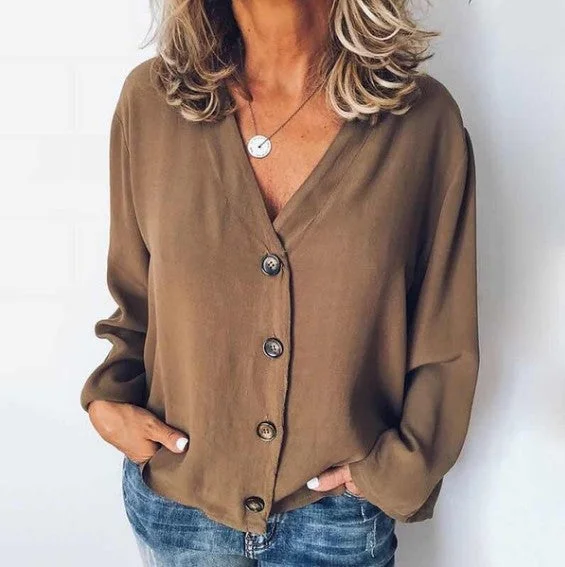 Summer New Cardigan Long-sleeved Chiffon Shirt Women Houndstooth Herringbone Solid