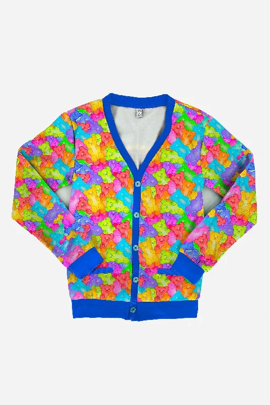 Gummy Bear KidCore Cardigan Handmade Hand-knitted Hand-woven