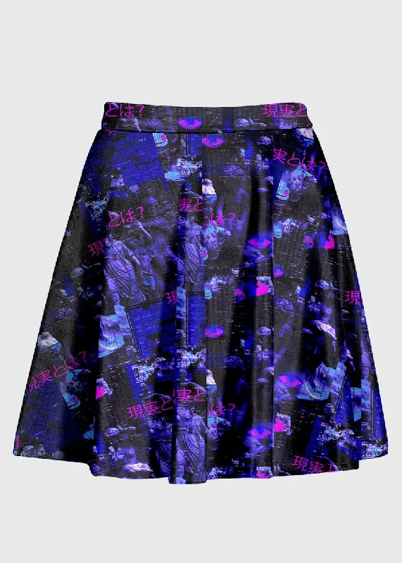 Illusion Weirdcore High Waist Skirt slim fit skirt