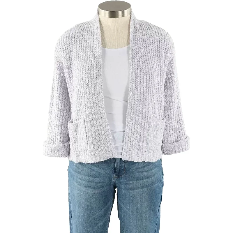 Women's Habitat Fisherman Rib Cardigan Smoke Layered Multi-layer Single Layer
