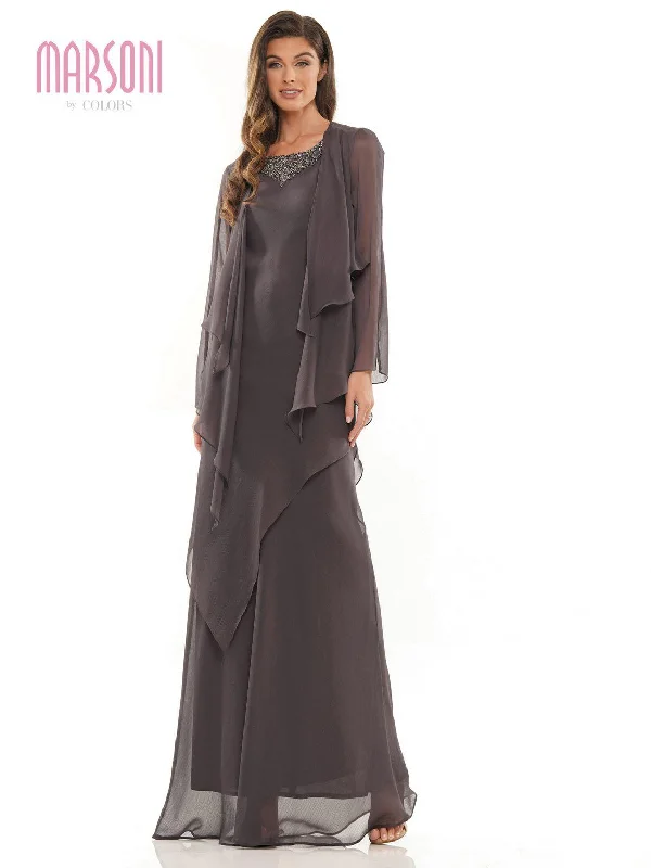 Marsoni 1230 Long Sleeveless Formal Jacket Dress Welt Pockets Slit Pockets Flap Pockets Marsoni 1230 Long Sleeveless Formal Jacket Dress Welt Pockets Slit Pockets Flap Pockets