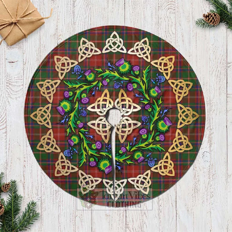 Somerville Tartan Christmas Tree Skirt with Thistle Celtic Knot Style cashmere skirt rich Somerville Tartan Christmas Tree Skirt with Thistle Celtic Knot Style cashmere skirt rich