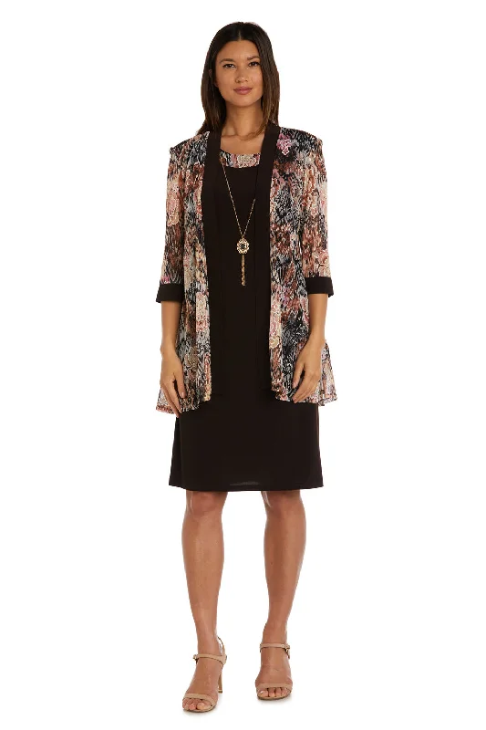 R&M Richards 9596 Floral Print Short Jacket Dress Appliqued Jacket Beaded Jacket Sequined Jacket R&M Richards 9596 Floral Print Short Jacket Dress Appliqued Jacket Beaded Jacket Sequined Jacket