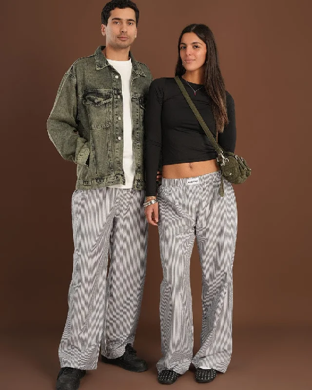 Black Boxer Pants High-Waist Yoga Pants