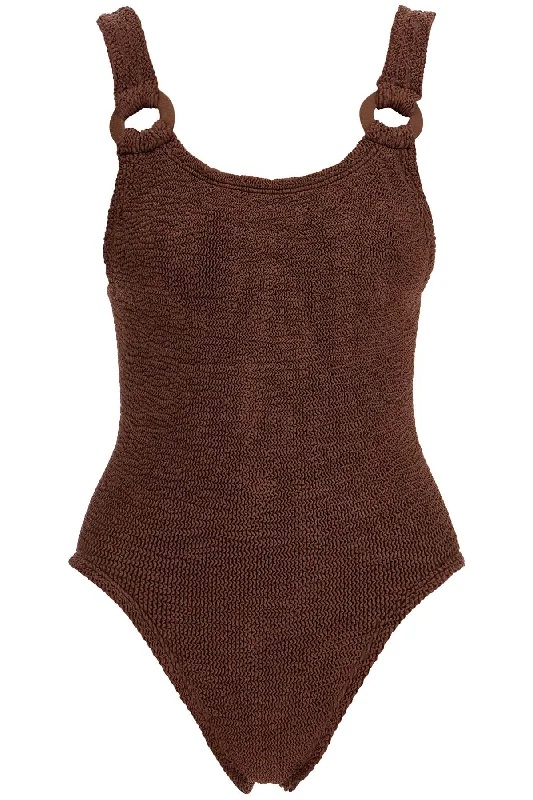 Full-body Domino Swimsuit  - Black Casual Swim Dress