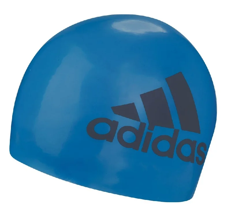 Silicone Graphic Swim Cap Blue Stylish Beachwear Set