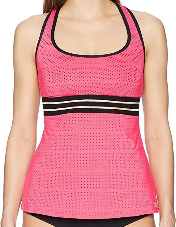 BEACH HOUSE Women's Pink Sport Electro Tankini Paded Swim Top #H72789 12 NWT Cross-Back Bikini BEACH HOUSE Women's Pink Sport Electro Tankini Paded Swim Top #H72789 12 NWT Cross-Back Bikini
