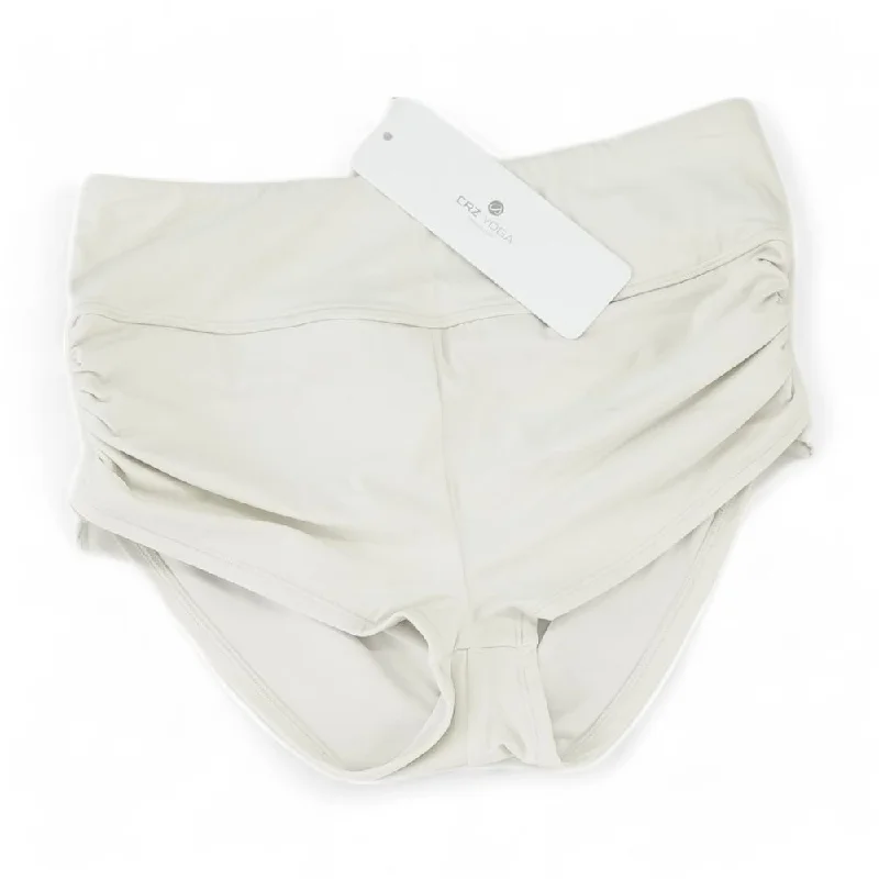 Beige Solid Swim Bottom Comfortable Swim Shorts