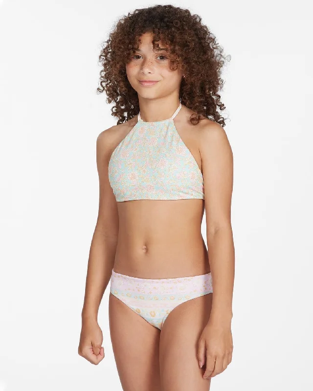 Billabong Layered with Love 2 Piece Swimsuit Classic Sporty Swimsuit