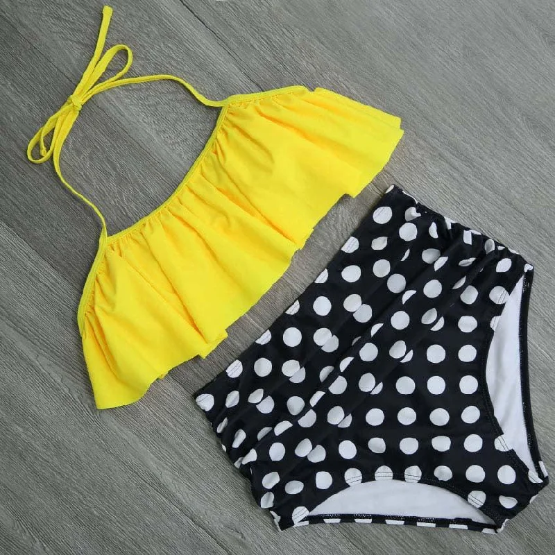 Yellow-White & Black