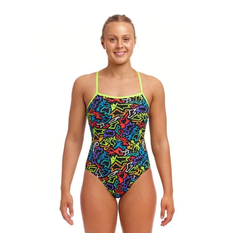 Funkita Ladies Swim Secure One Piece | Funk Me Strapless Swimsuit Top