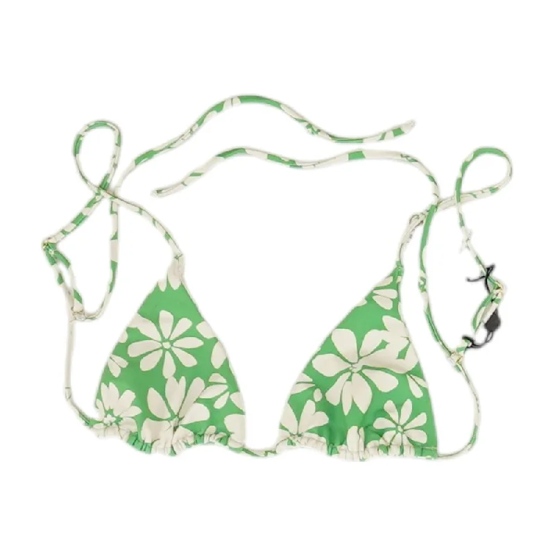 Green Floral Swim Top Casual Swim Dress