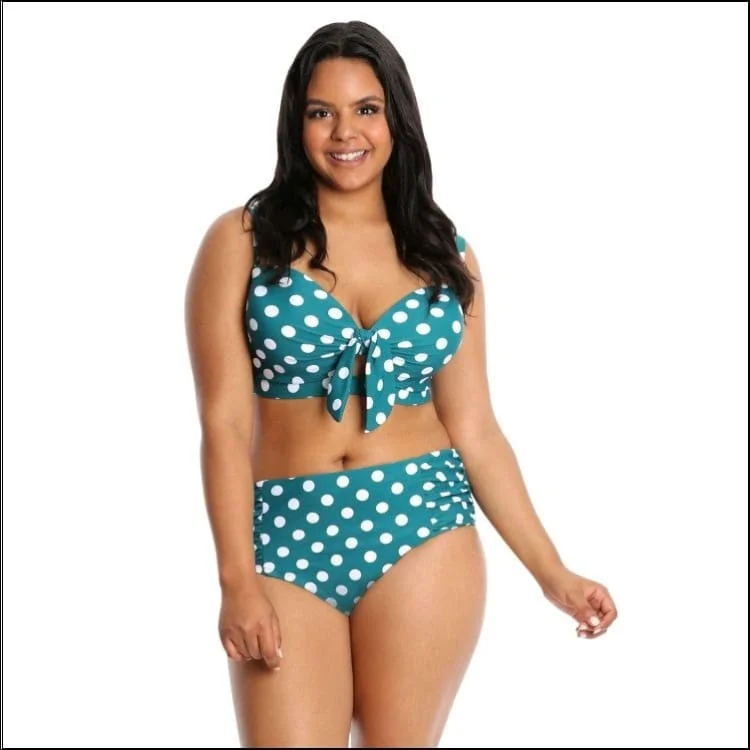 Teal Polka Dot
