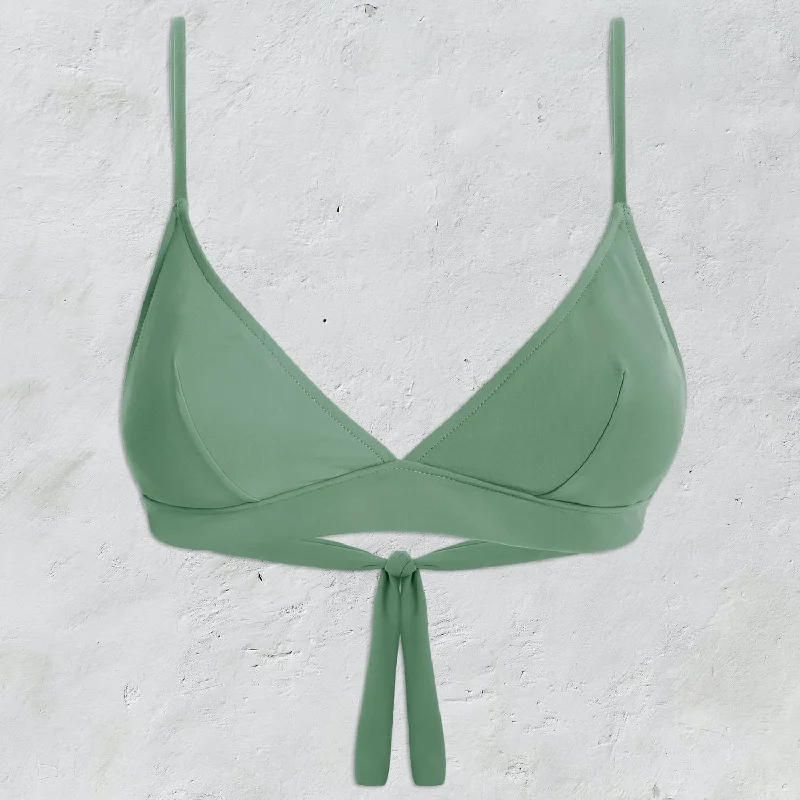 Marilyn Swimsuit Top - Women - SE Sensitive Elastane - S049 Sage Green Quick-Dry Tankini Marilyn Swimsuit Top - Women - SE Sensitive Elastane - S049 Sage Green Quick-Dry Tankini
