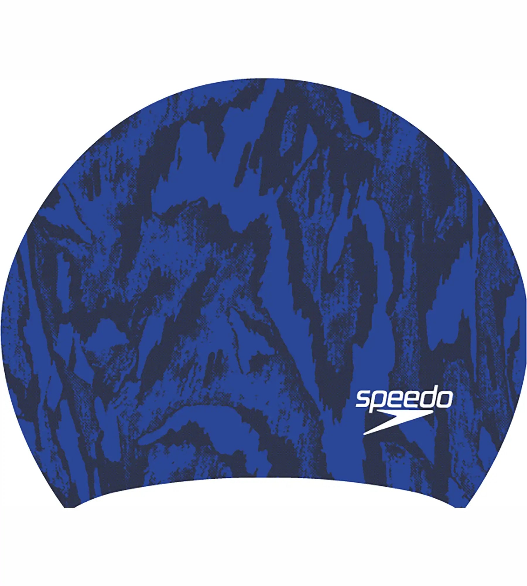 Women's Long Hair Printed Silicone Swim Caps - Violet & Ecstatic V-Neck Swim Dress