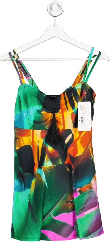 ULLA POPKEN Multicoloured Print Swim Dress Swimsuit BNWT UK 16 Vibrant Bikini Bottoms ULLA POPKEN Multicoloured Print Swim Dress Swimsuit BNWT UK 16 Vibrant Bikini Bottoms