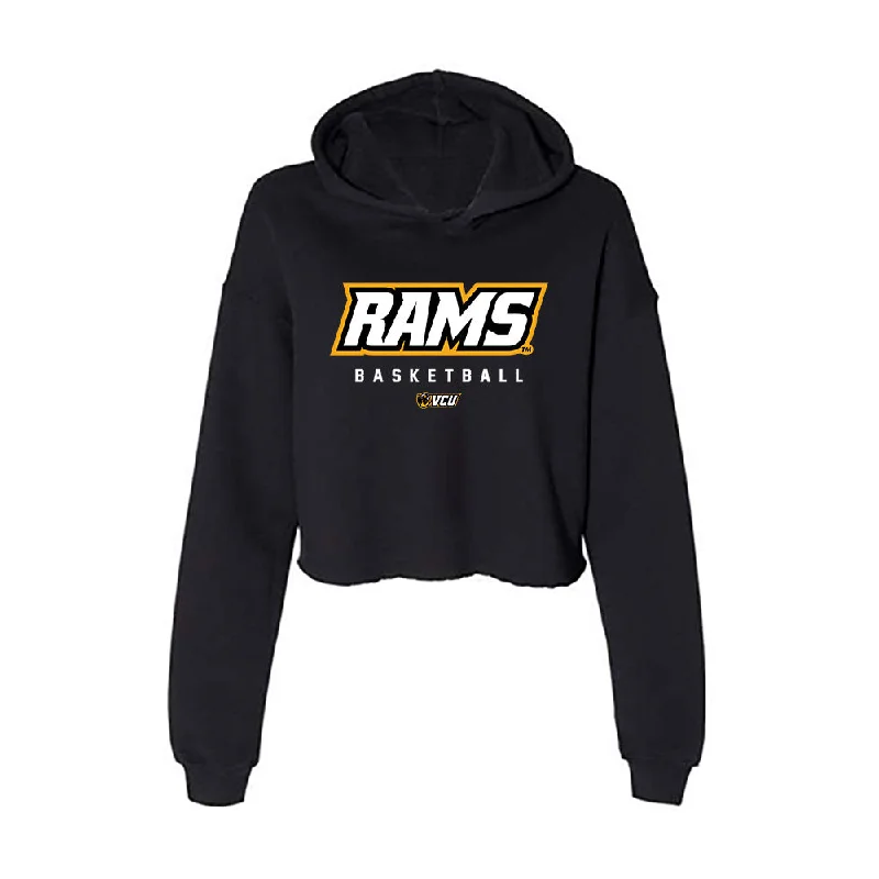 VCU - NCAA Women's Basketball : Alexis Black - Women's Crop Fleece Hoodie Hoodie with Tied Waist Feminine Flattering VCU - NCAA Women's Basketball : Alexis Black - Women's Crop Fleece Hoodie Hoodie with Tied Waist Feminine Flattering
