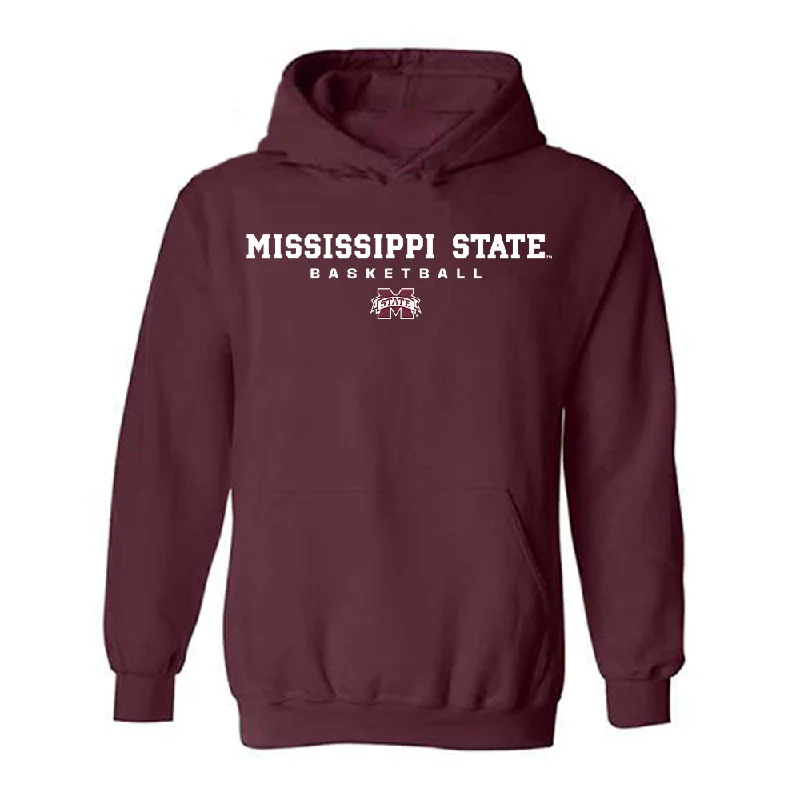 Mississippi State - NCAA Women's Basketball : Ramani Parker - Classic Shersey Hooded Sweatshirt Hoodie with High Neck Warm Protective Mississippi State - NCAA Women's Basketball : Ramani Parker - Classic Shersey Hooded Sweatshirt Hoodie with High Neck Warm Protective